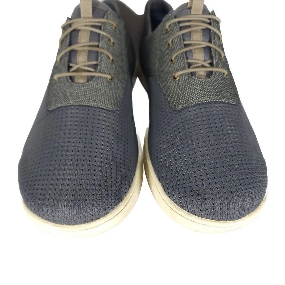 OluKai Men's Nohea Moku US 10 Gray Lace Up Flats Loafer Sneakers Shoes